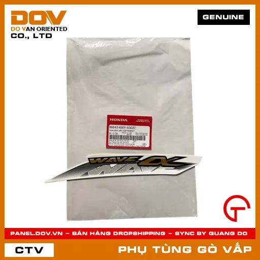 TEM CÁNH YẾM TRÁI*NHB55* MÃ PHỤ TÙNG 86643KWYA30ZC — 86643KWYA30ZC