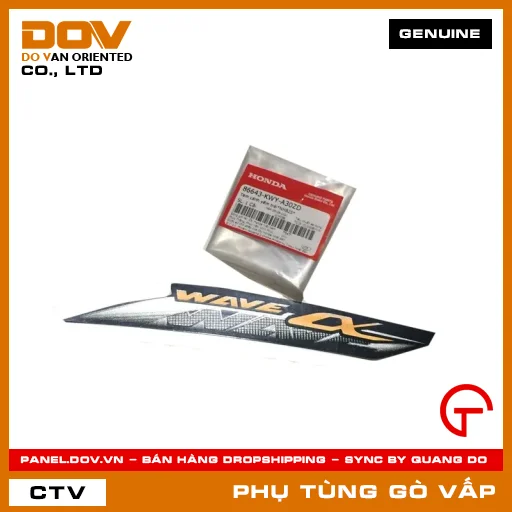 TEM CÁNH YẾM TRÁI*NHB25* MÃ PHỤ TÙNG 86643KWYA30ZD — 86643KWYA30ZD