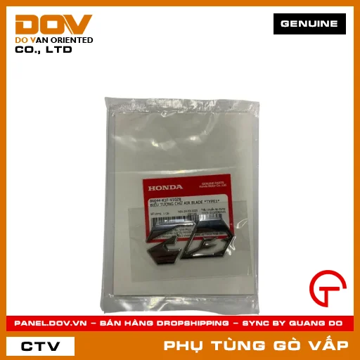 BIỂU TƯỢNG CHỮ AIR BLADE *TYPE1* MÃ PHỤ TÙNG 86644K1FV10ZB — 86644K1FV10ZB