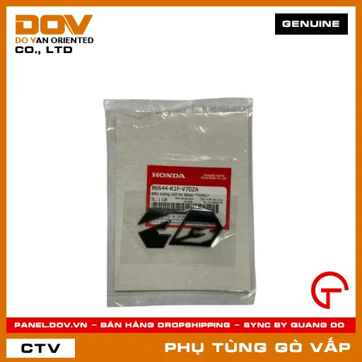 BIỂU TƯỢNG CHỮ AIR BLADE *TYPE1* MÃ PHỤ TÙNG 86644K1FV70ZA — 86644K1FV70ZA