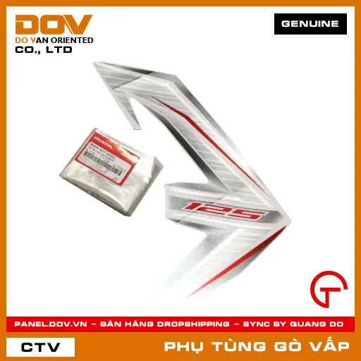 TEM ỐP TRƯỚC TRÁI*NHA62X* MÃ PHỤ TÙNG 86644K27V60ZC — 86644K27V60ZC
