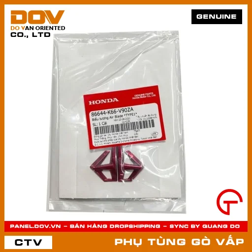 BIỂU TƯỢNG AIR BLADE *TYPE1* MÃ PHỤ TÙNG 86644K66V90ZA — 86644K66V90ZA