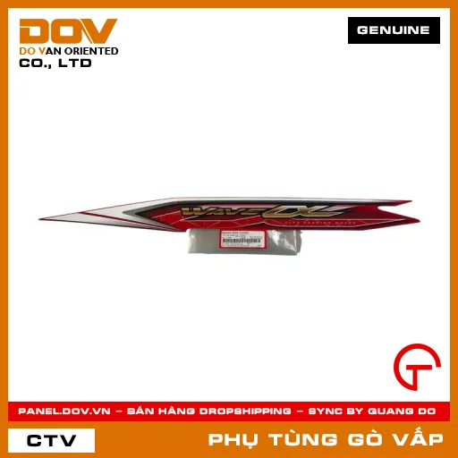 TEM ỐP SƯỜN TRÁI *R263* MÃ PHỤ TÙNG 86645K89V20ZE — 86645K89V20ZE