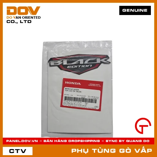 TEM CHỮ ỐP TRƯỚC MÃ PHỤ TÙNG 86646K27630ZA — 86646K27630ZA