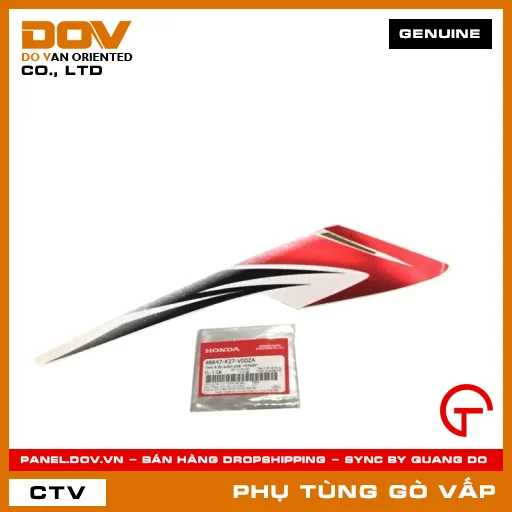 TEM A ỐP SƯỜN PHẢI *R340X* MÃ PHỤ TÙNG 86647K27V00ZA — 86647K27V00ZA