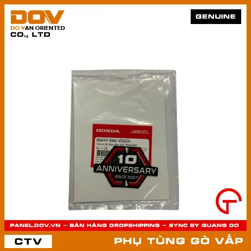 TEM A ỐP ỐNG YẾM TRÁI *NHA76M* MÃ PHỤ TÙNG 86647K66VG0ZA — 86647K66VG0ZA