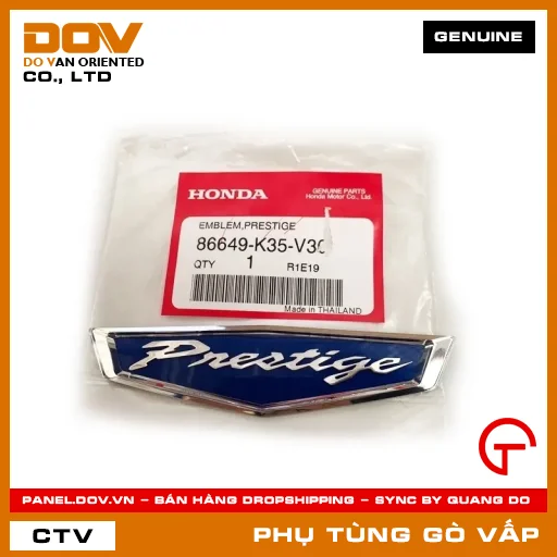 TEM THƯƠNG HIỆU MÃ PHỤ TÙNG 86649K35V30 — 86649K35V30