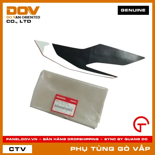TEM MẶT NẠ TRƯỚC PHẢI *R389* MÃ PHỤ TÙNG 86661K56V70ZA — 86661K56V70ZA