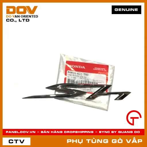 LOGO ỐP SƯỜN PHẢI SH MÃ PHỤ TÙNG 86831K01900 — 86831K01900