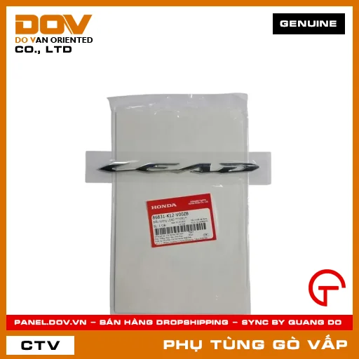 BIỂU TƯỢNG LEAD *TYPE1* MÃ PHỤ TÙNG 86831K12V00ZB — 86831K12V00ZB