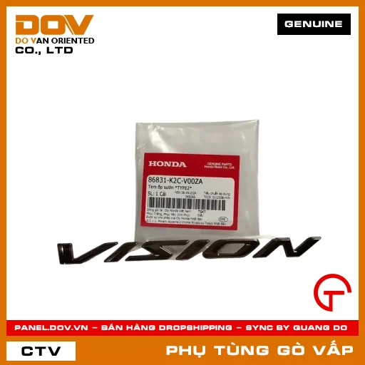 TEM ỐP SƯỜN *TYPE2* MÃ PHỤ TÙNG 86831K2CV00ZA — 86831K2CV00ZA