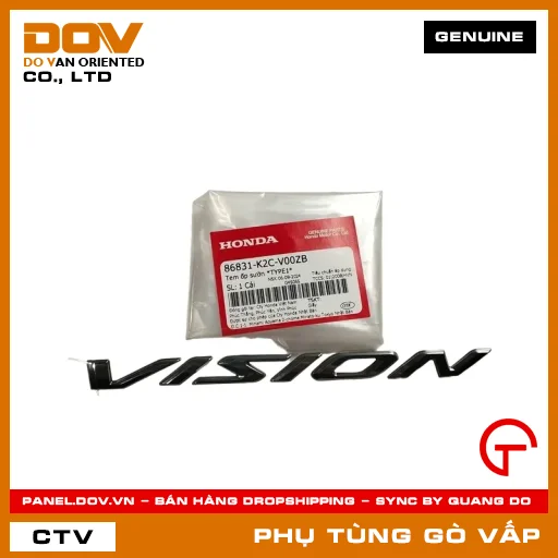 TEM ỐP SƯỜN *TYPE1* MÃ PHỤ TÙNG 86831K2CV00ZB — 86831K2CV00ZB
