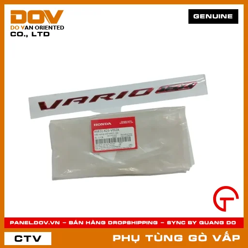 BIỂU TƯỢNG CHỮ VARIO 160 MÃ PHỤ TÙNG 86831K2SV00ZA — 86831K2SV00ZA
