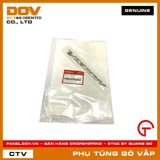 TEM ỐP SƯỜN *TYPE1* MÃ PHỤ TÙNG 86831K44V00ZA — 86831K44V00ZA