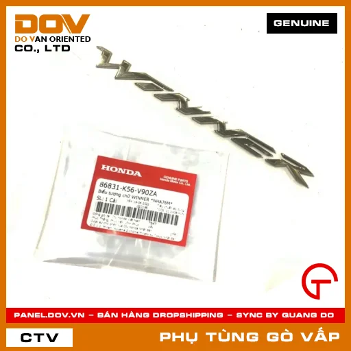 BIỂU TƯỢNG CHỮ WINNER *NHA76M* MÃ PHỤ TÙNG 86831K56V90ZA — 86831K56V90ZA