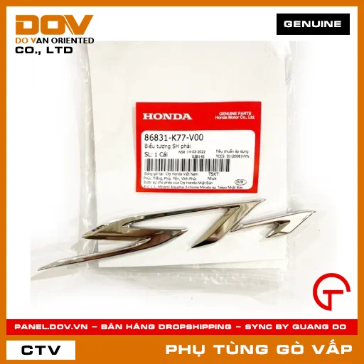BIỂU TƯỢNG SH PHẢI MÃ PHỤ TÙNG 86831K77V00 — 86831K77V00