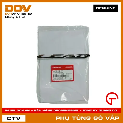 TEM CHỮ ỐP SƯỜN PHẢI MÃ PHỤ TÙNG 86832K12900 — 86832K12900