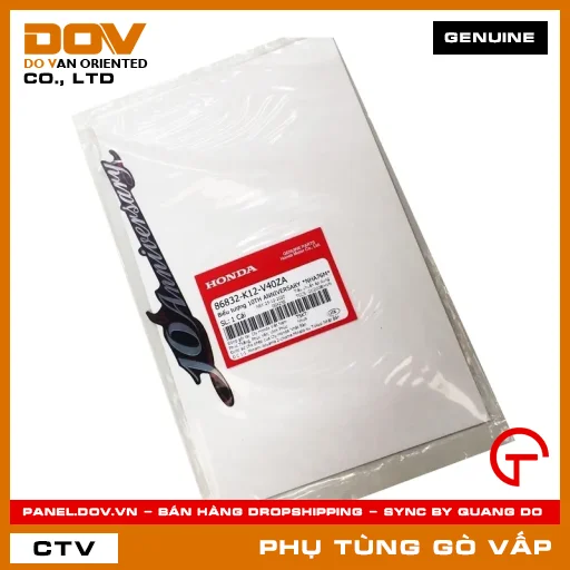 BIỂU TƯỢNG 10TH ANNIVERSARY *NHA76M* MÃ PHỤ TÙNG 86832K12V40ZA — 86832K12V40ZA
