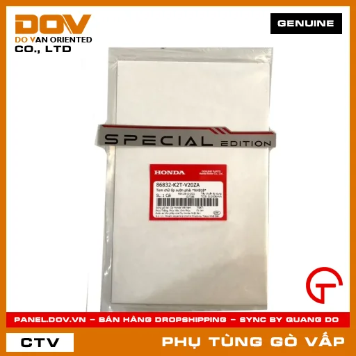TEM CHỮ ỐP SƯỜN PHẢI *NHB18* MÃ PHỤ TÙNG 86832K2TV20ZA — 86832K2TV20ZA