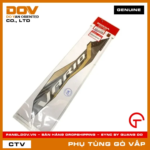 TEM A ỐP SƯỜN PHẢI*TYPE1* MÃ PHỤ TÙNG 86832K2VN50ZB — 86832K2VN50ZB