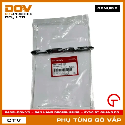 TEM CHỮ ỐP SƯỜN TRÁI MÃ PHỤ TÙNG 86833K12900 — 86833K12900