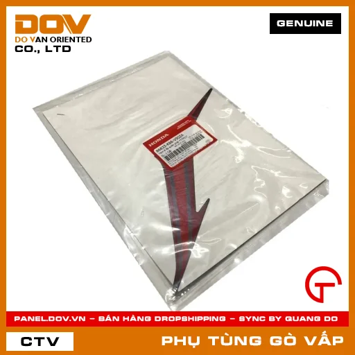 TEM B ỐP SƯỜN PHẢI *TYPE1* MÃ PHỤ TÙNG 86833K66V90ZA — 86833K66V90ZA