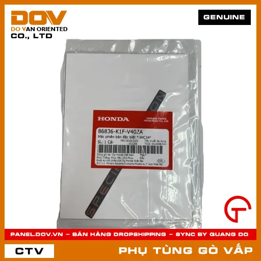 MÁC PHIÊN BẢN ĐẶC BIỆT *NHC34* MÃ PHỤ TÙNG 86836K1FV40ZA — 86836K1FV40ZA