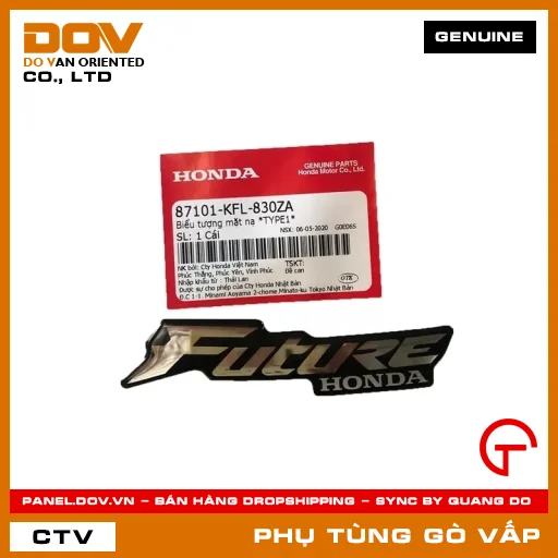 BIỂU TƯỢNG MẶT NẠ *TYPE1* MÃ PHỤ TÙNG 87101KFL830ZA — 87101KFL830ZA