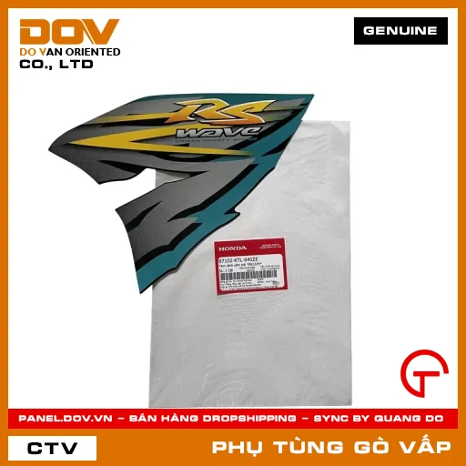 TEM CÁNH YẾM TRÁI *BG132M* MÃ PHỤ TÙNG 87102KTL640ZE — 87102KTL640ZE