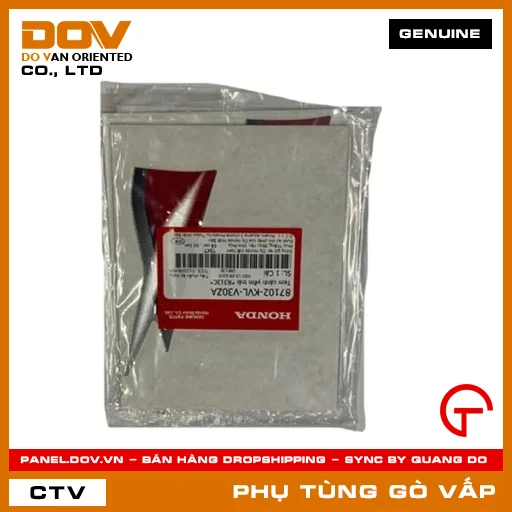 TEM CÁNH YẾM TRÁI *R313C* MÃ PHỤ TÙNG 87102KVLV30ZA — 87102KVLV30ZA