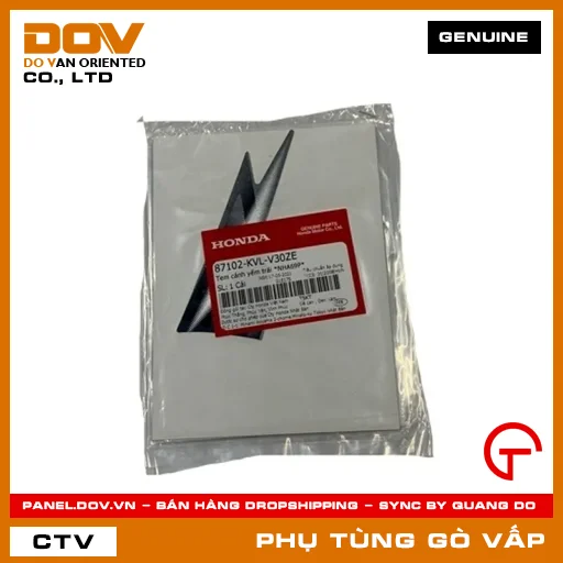 TEM CÁNH YẾM TRÁI *NHA69P* MÃ PHỤ TÙNG 87102KVLV30ZE — 87102KVLV30ZE