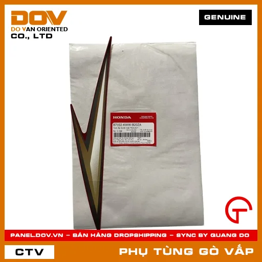 TEM ỐP TRƯỚC TRÁI *R313C* MÃ PHỤ TÙNG 87102KWWB20ZA — 87102KWWB20ZA