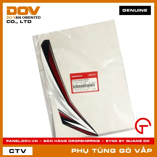 TEM ỐP TRƯỚC TRÁI *NHA69P* MÃ PHỤ TÙNG 87102KWWV00ZA — 87102KWWV00ZA