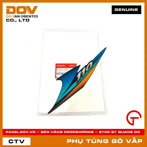 TEM MẶT NẠ TRÁI *B142P* MÃ PHỤ TÙNG 87103KFL710ZB — 87103KFL710ZB
