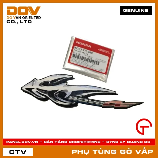 TEM CÁNH YẾM TRÁI MÃ PHỤ TÙNG 87103KTL680 — 87103KTL680