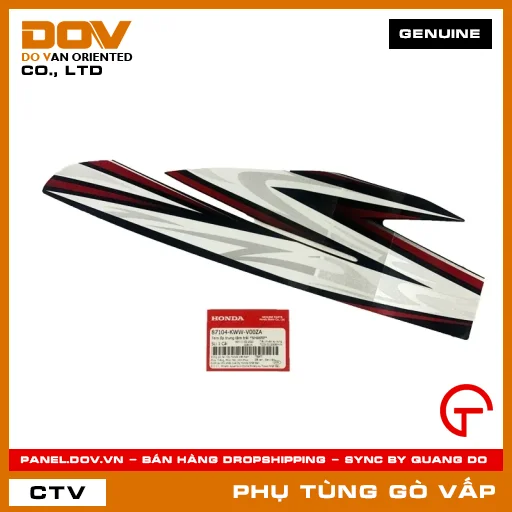 TEM ỐP TRUNG TÂM TRÁI *NHA69P* MÃ PHỤ TÙNG 87104KWWV00ZA — 87104KWWV00ZA