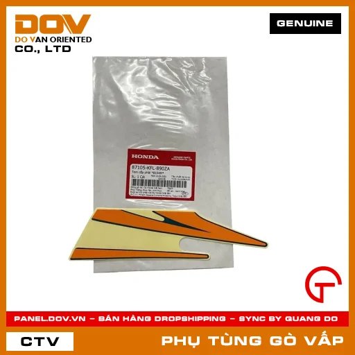 TEM CỐP PHẢI *B154M* MÃ PHỤ TÙNG 87105KFL890ZA — 87105KFL890ZA