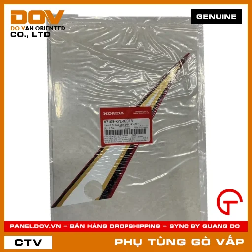TEM B ỐP ỐNG YẾM PHẢI *R313C* MÃ PHỤ TÙNG 87105KYL920ZB — 87105KYL920ZB