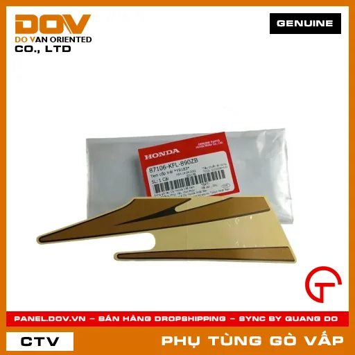 TEM CỐP TRÁI *YR183* MÃ PHỤ TÙNG 87106KFL890ZB — 87106KFL890ZB