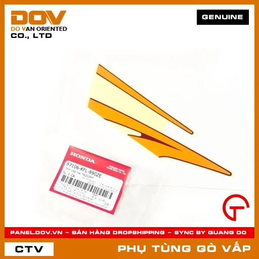 TEM CỐP TRÁI *R203M* MÃ PHỤ TÙNG 87106KFL890ZE — 87106KFL890ZE