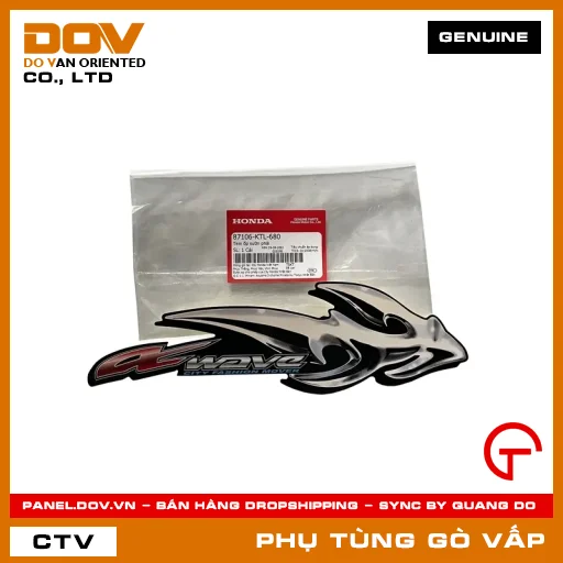 TEM ỐP SƯỜN PHẢI MÃ PHỤ TÙNG 87106KTL680 — 87106KTL680