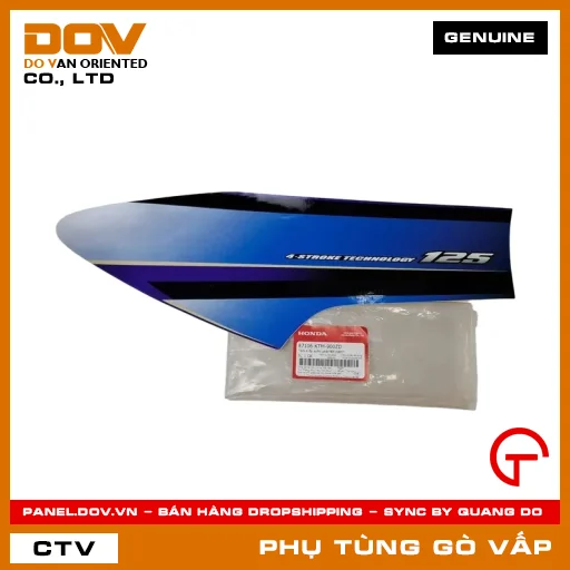 TEM A ỐP SƯỜN PHẢI*RP138M* MÃ PHỤ TÙNG 87106KTM900ZD — 87106KTM900ZD
