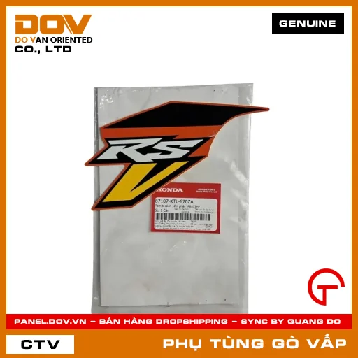 TEM B CÁNH YẾM PHẢI *PB373M* MÃ PHỤ TÙNG 87107KTL670ZA — 87107KTL670ZA
