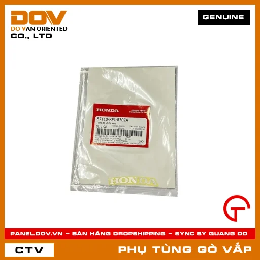 TEM ỐP ĐUÔI SAU MÃ PHỤ TÙNG 87110KFL830ZA — 87110KFL830ZA