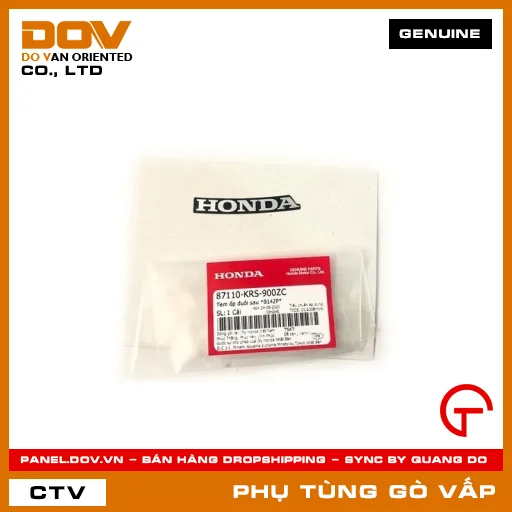 TEM ỐP ĐUÔI SAU *B142P* MÃ PHỤ TÙNG 87110KRS900ZC — 87110KRS900ZC