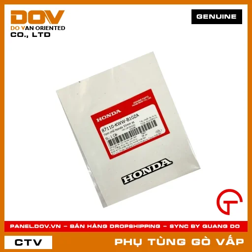 TEM CHỮ HONDA 55MM SS MÃ PHỤ TÙNG 87110KWWB10ZA — 87110KWWB10ZA