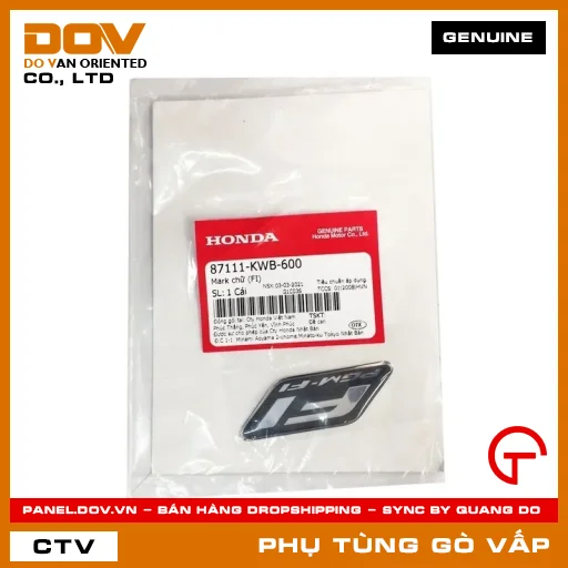MARK CHỮ (FI) MÃ PHỤ TÙNG 87111KWB600 — 87111KWB600