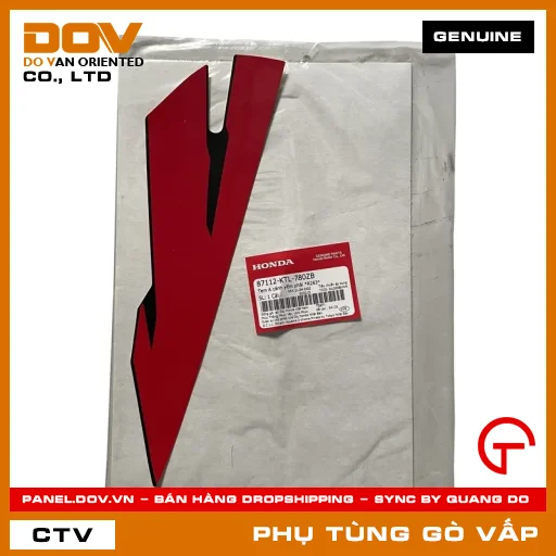 TEM A CÁNH YẾM PHẢI *R263* MÃ PHỤ TÙNG 87112KTL780ZB — 87112KTL780ZB
