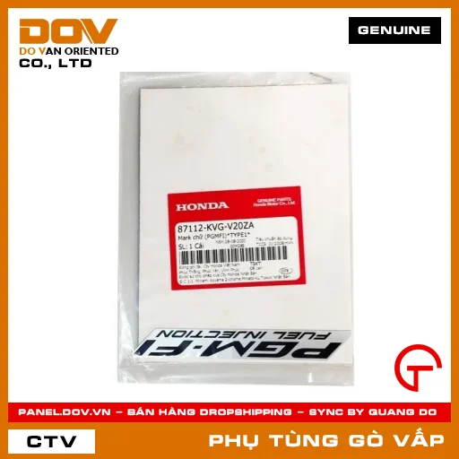 MARK CHỮ (PGMFI) *NH411* MÃ PHỤ TÙNG 87112KVGV20ZA — 87112KVGV20ZA