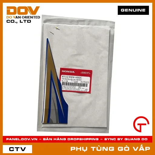 TEM ỐP ỐNG YẾM TRÁI *B206M* MÃ PHỤ TÙNG 87112KWWV00ZC — 87112KWWV00ZC